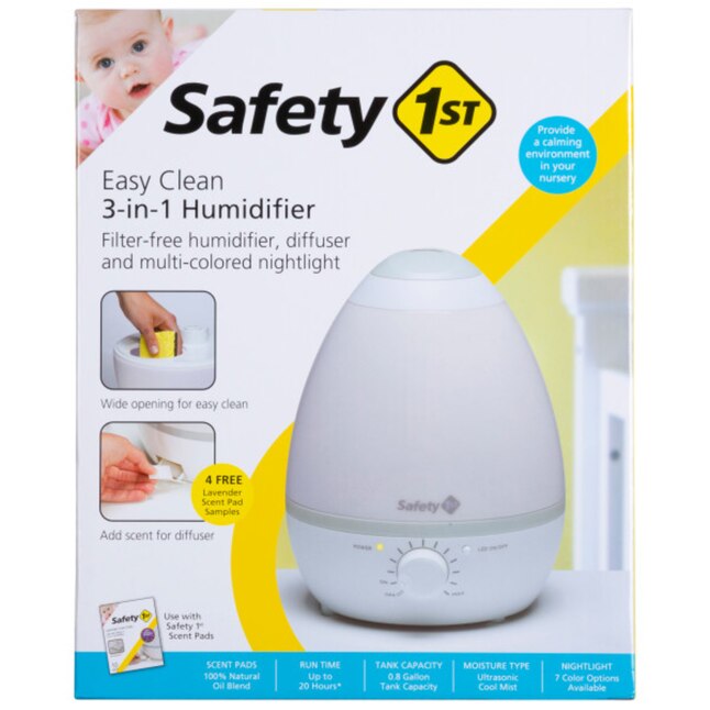 Safety 1st Safety 1ˢᵗ Easy Clean 3-in-1 Humidifier (Incl.  Lavender Scent Pads) - Grey in the Humidifiers department at Lowes.com
