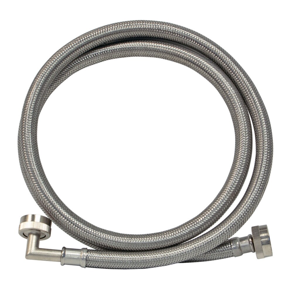 4FT Washer Hoses for Washing Machine Flexible Burst-proof Rubber Hot and Cold Water hoses 3/4inch Washer Inlet Hoses 