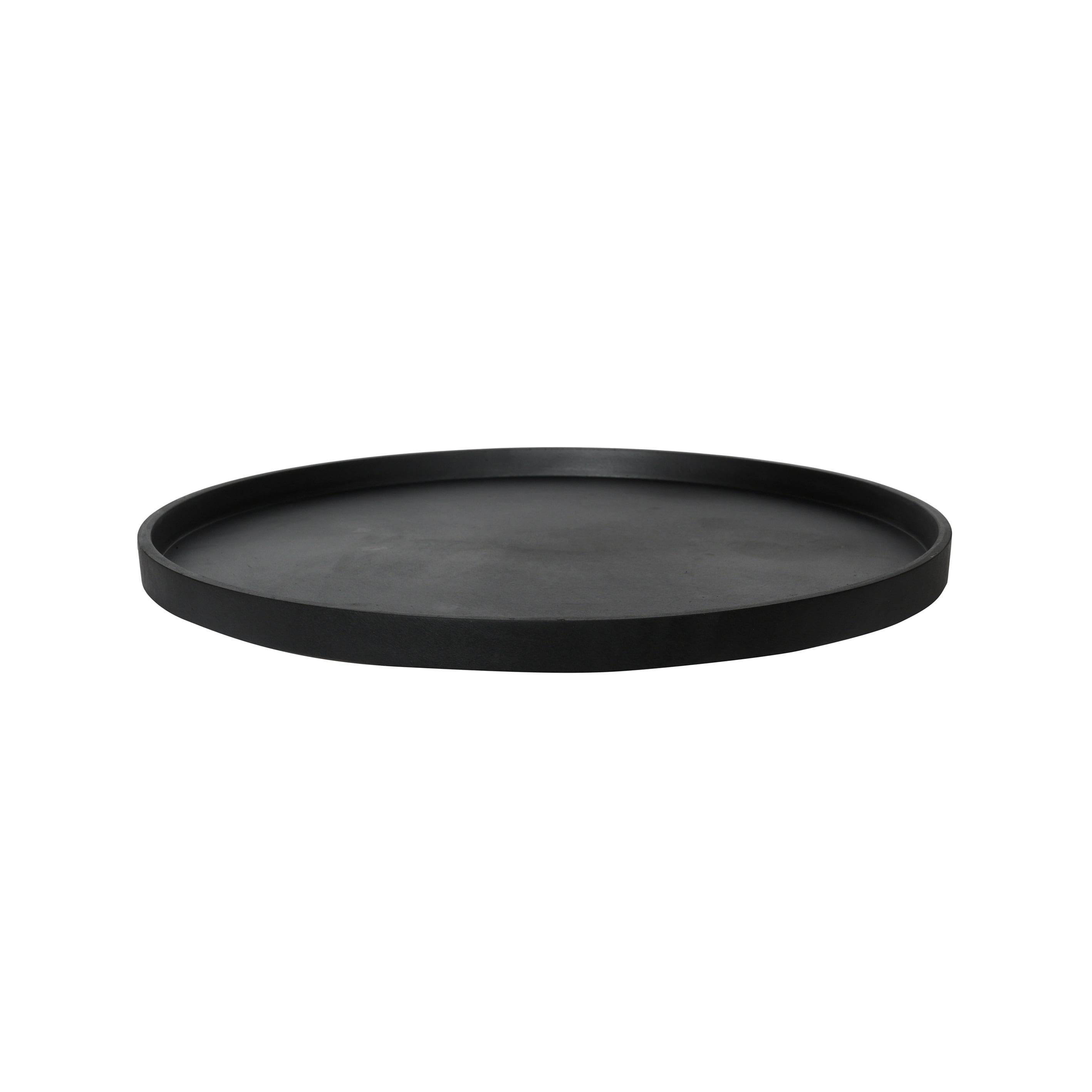 1 square saucer 25 litre black plastic saucer