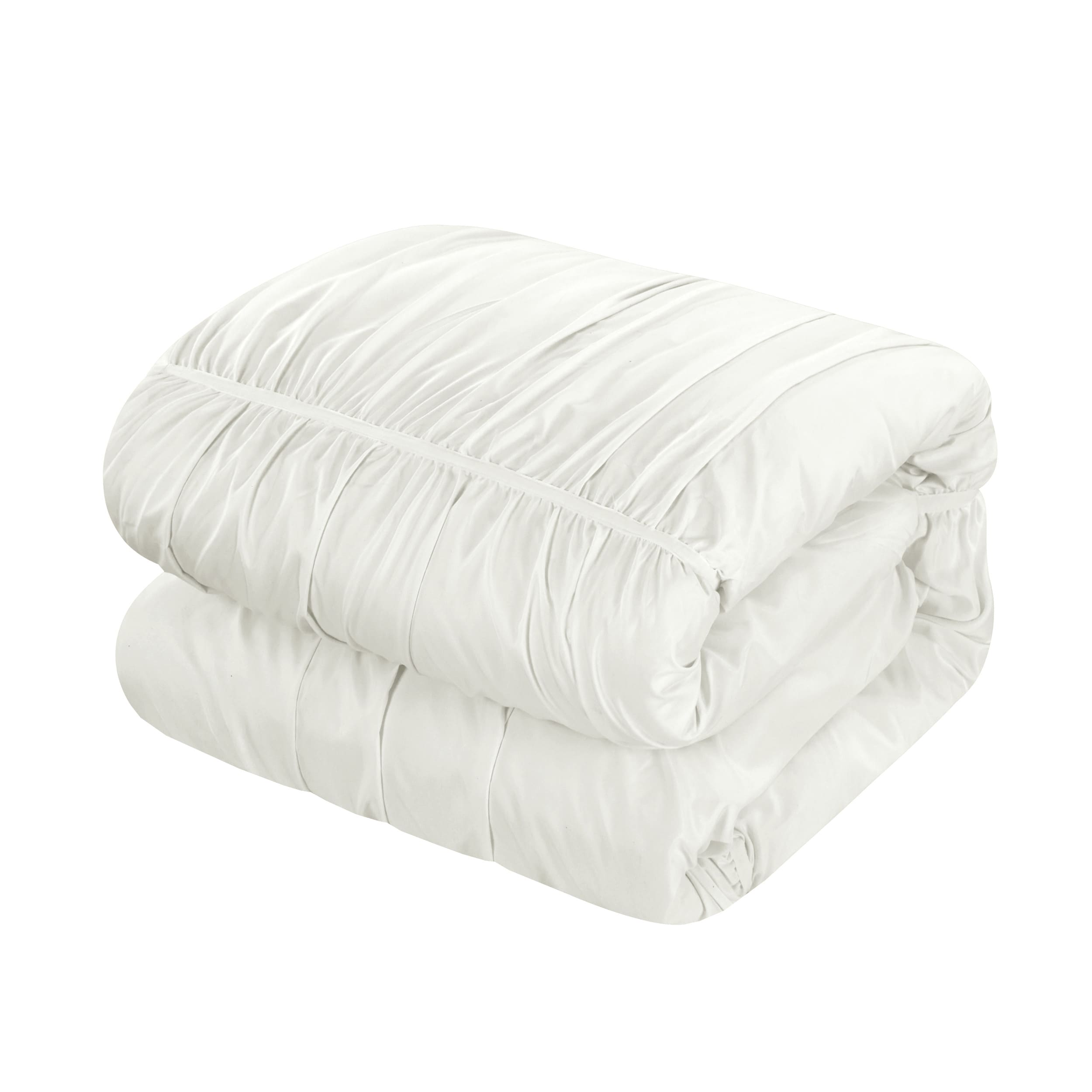 Chic Home Design Kaiah 3-Piece White Queen Comforter Set