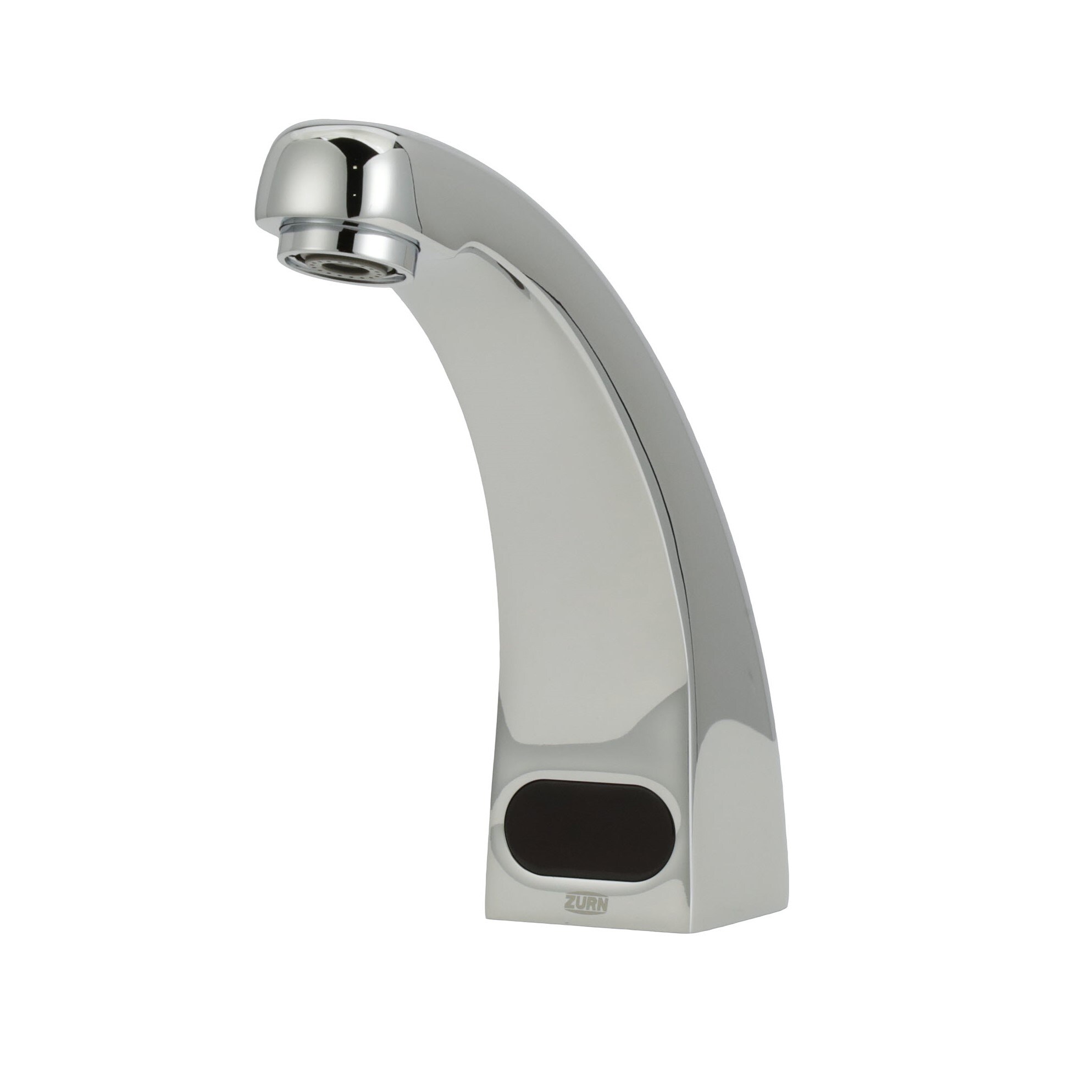 Zurn Chrome Touchless Single Hole Mid-arc Commercial Bathroom Sink 