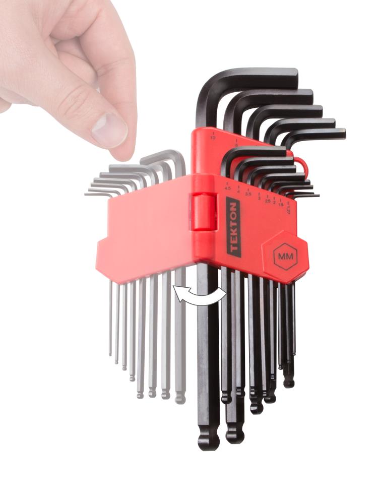 26 Allen Wrench Set Hex Key Set Tool Alan Hex Metric SAE Ball End Short Long Arm 