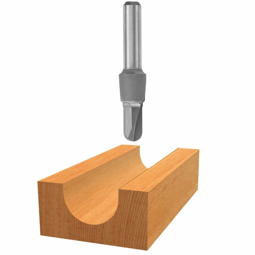 Shank Core Box Carbide-Tipped Router Bit with 1/4 in WEN RB201CB 1/4 in 