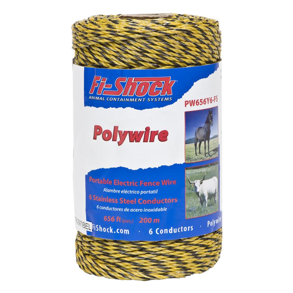 White Polytape Electric Fence Horse Deer 1.5" Wide 656' 