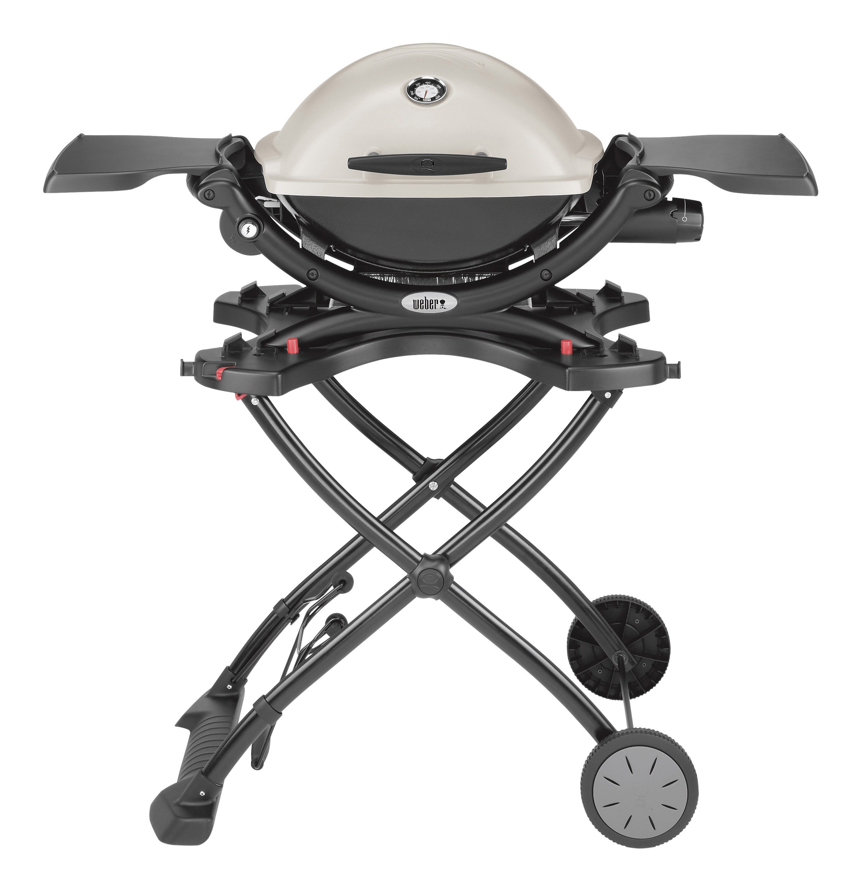 Weber Q 1200 Titanium 8500-BTU 189-sq in Portable Gas Grill in the Portable Grills department at