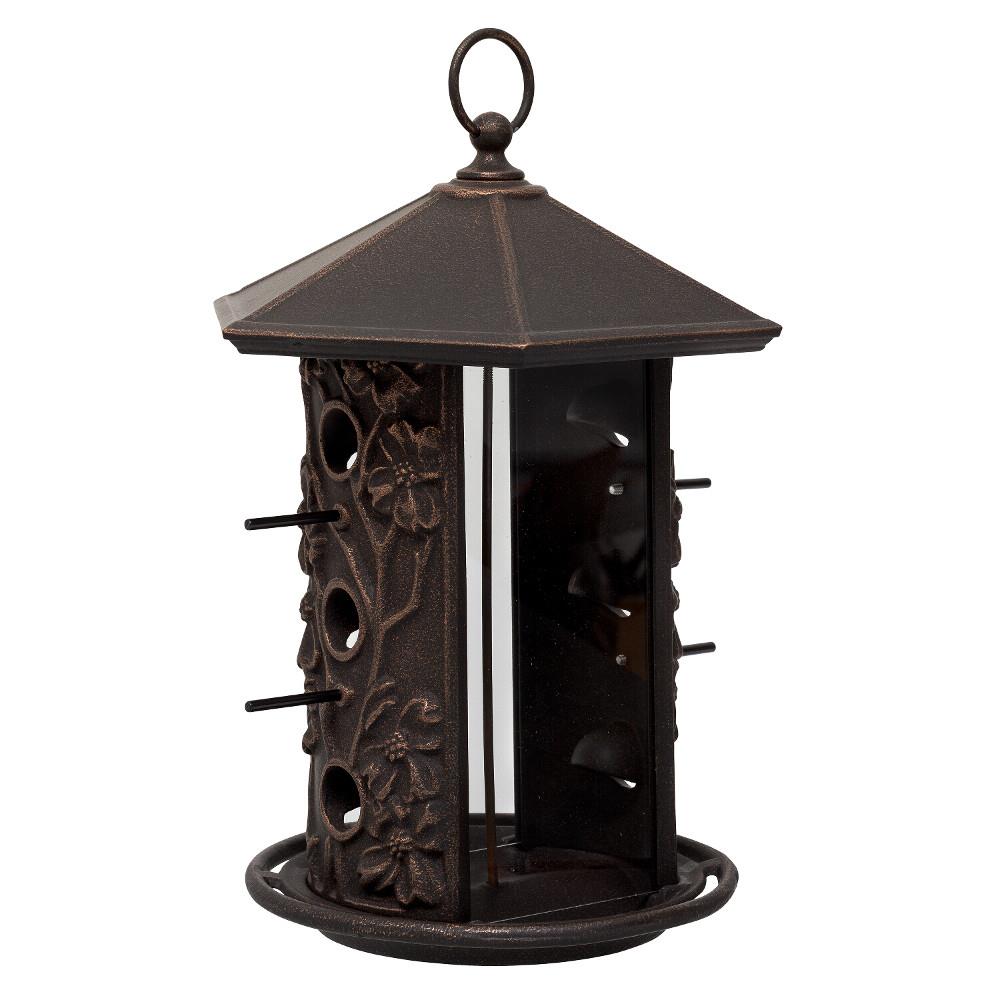 bronze bird feeder