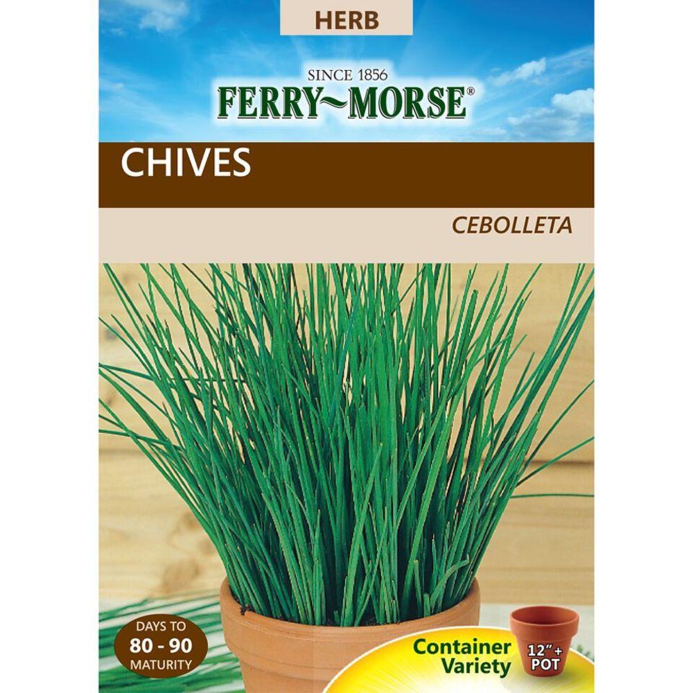 Ferry Morse 840mg  12/21 Chives Organic Herb Seeds NON-GMO