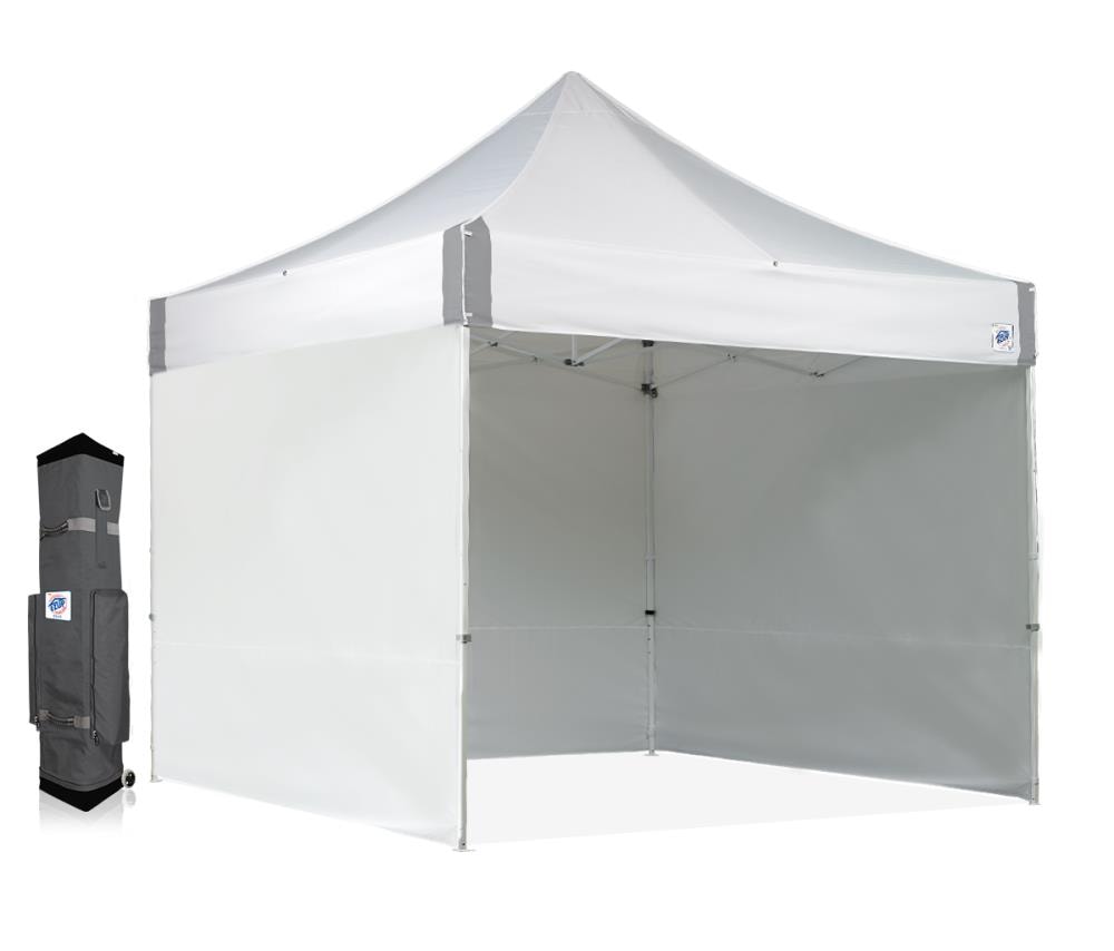White 2 Pcs Zipper Side Walls Panels For Pop Up Canopy Instant Shade Tent Gazebo 