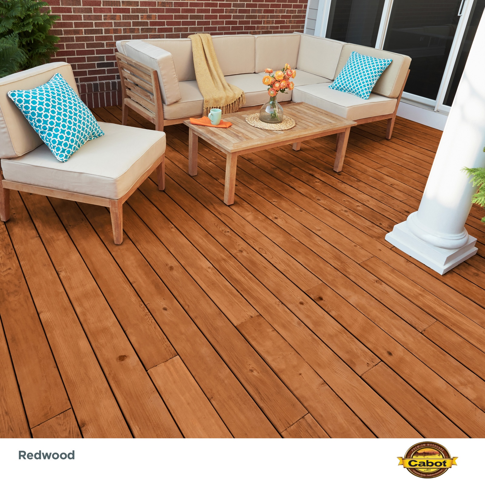 Cabot Redwood Semi-transparent Exterior Wood Stain and Sealer 