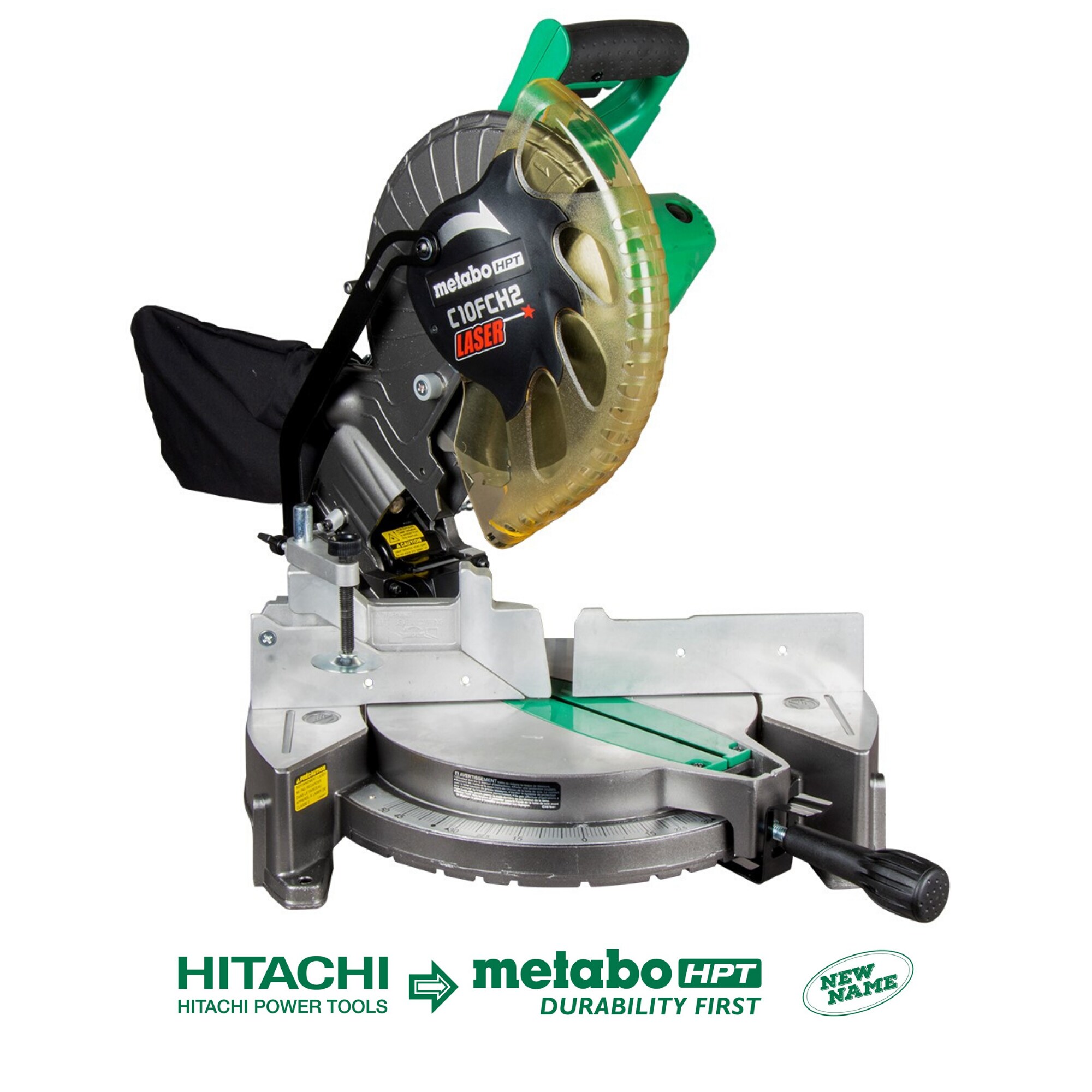 Metabo HPT Miter Saw C10FCH2SM 10-in 15 Amps-Amp Single Bevel Compound Corded 44389766