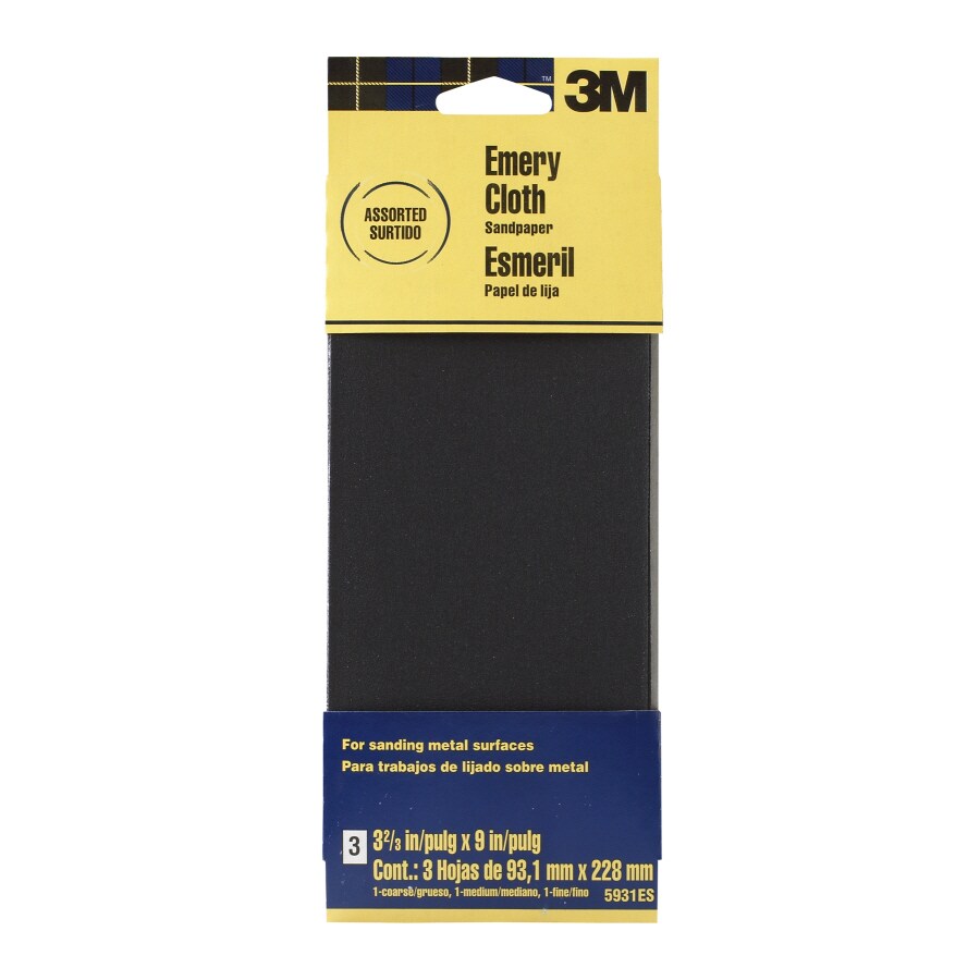 Pack 120 Grit Emery Cloth Sandpaper 9 in x 11 in Sheet Sets 