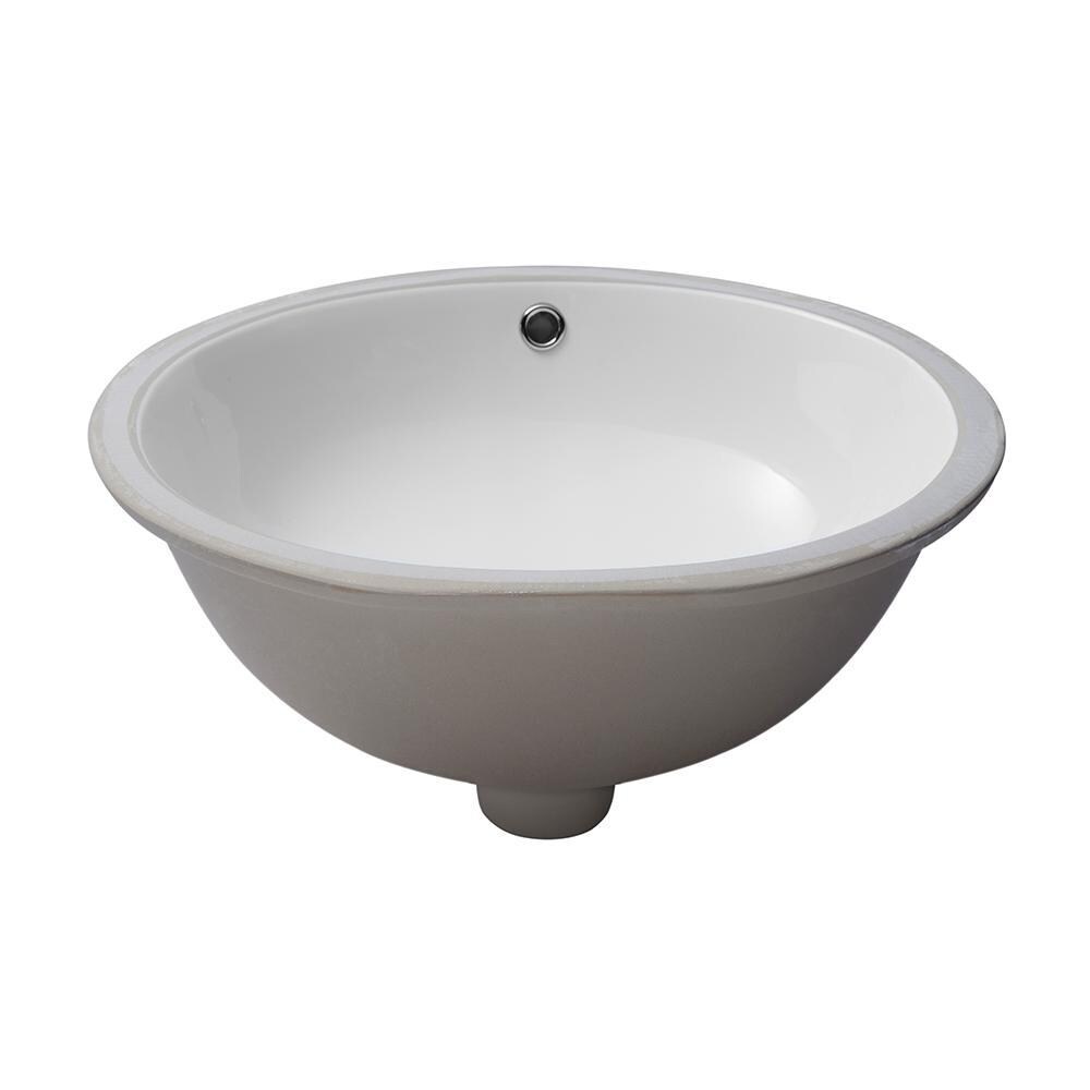 Kichae 20x16 Modern Pure Rectangle Undermount Sink with Overflow White Porcelain Ceramic Lavatory Vanity Bathroom Vessel Sink