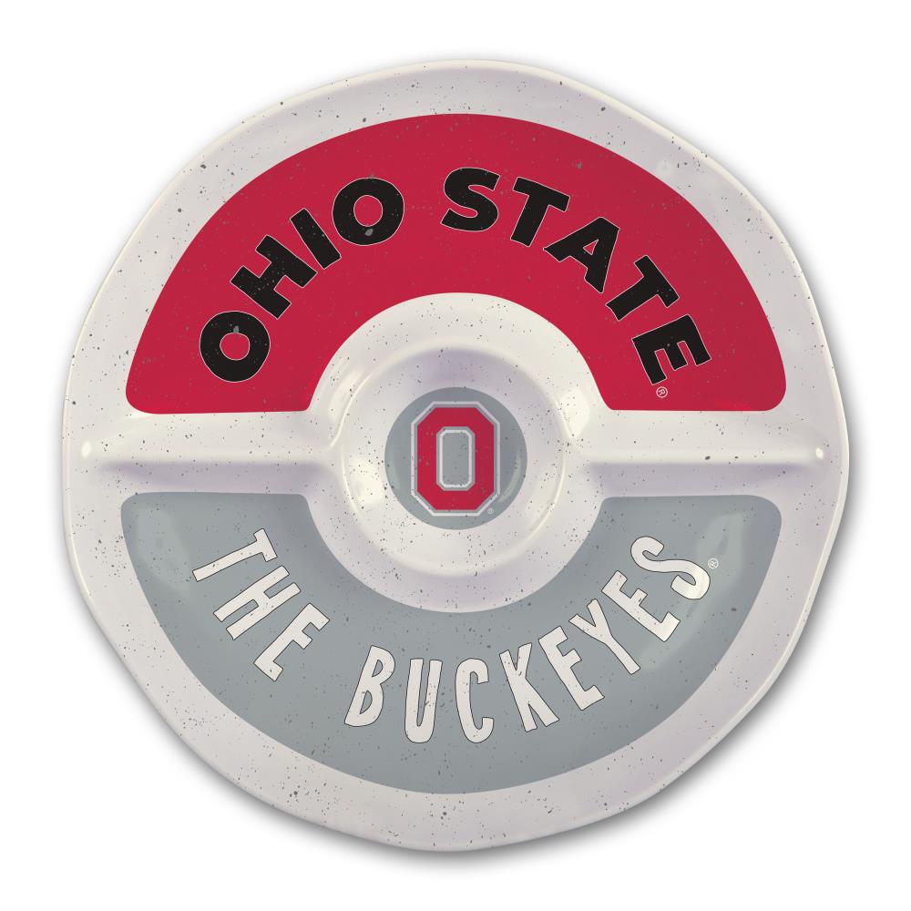 NCAA Ohio State Buckeyes Melamine Chip and Dip Tray