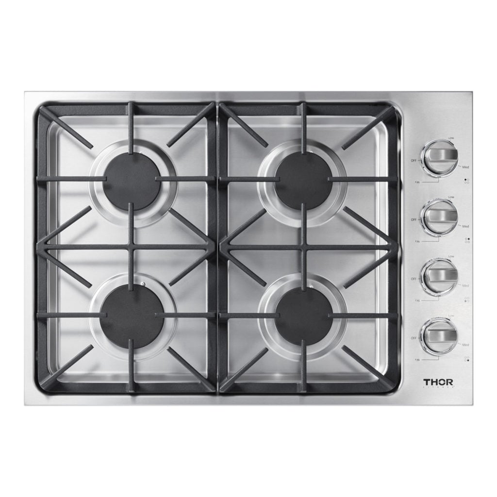 Thor Kitchen 30 Inch Professional Drop-in Gas Cooktop With Four Burners In Stainless Steel 4\