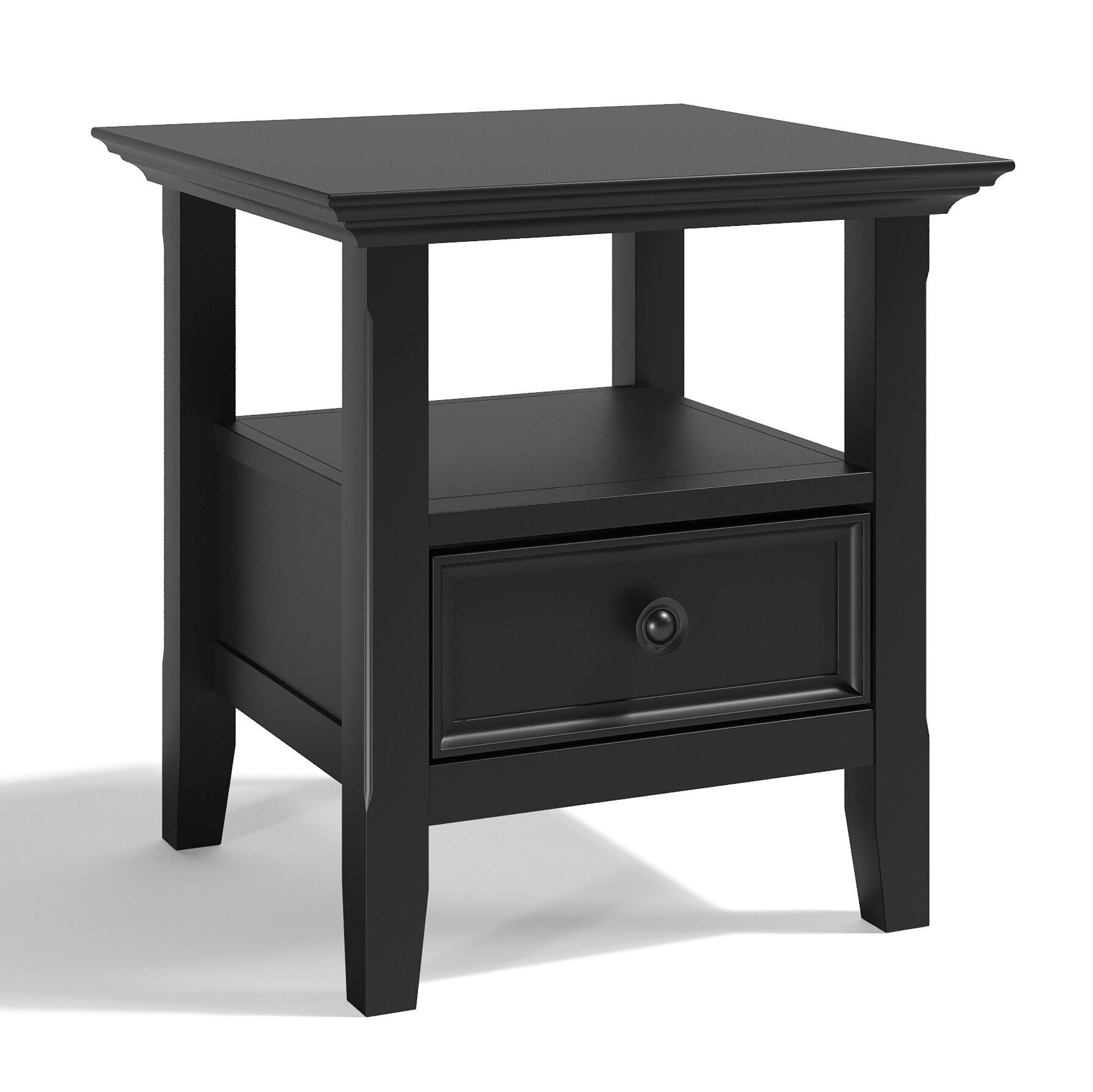 skinny side table with storage