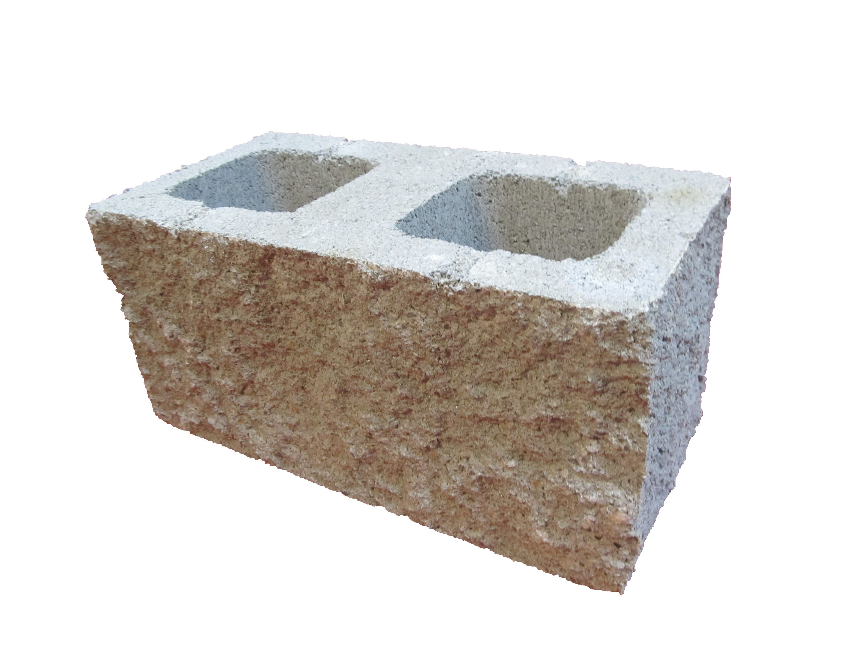 8 In W X H 16 L Split Faced Cored Concrete Block The Blocks Department At Lowes Com