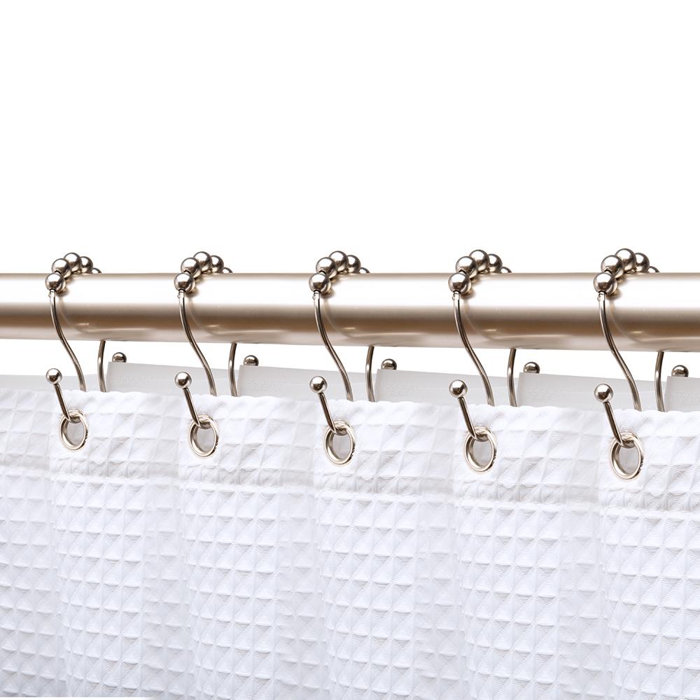 Utopia Alley Hollow Ball Shower Curtain Hooks for Bathroom, Rust Resistant  Shower Curtain Hooks Rings Oil Rubbed Bronze (Set of 12) HK17RB - The Home  Depot