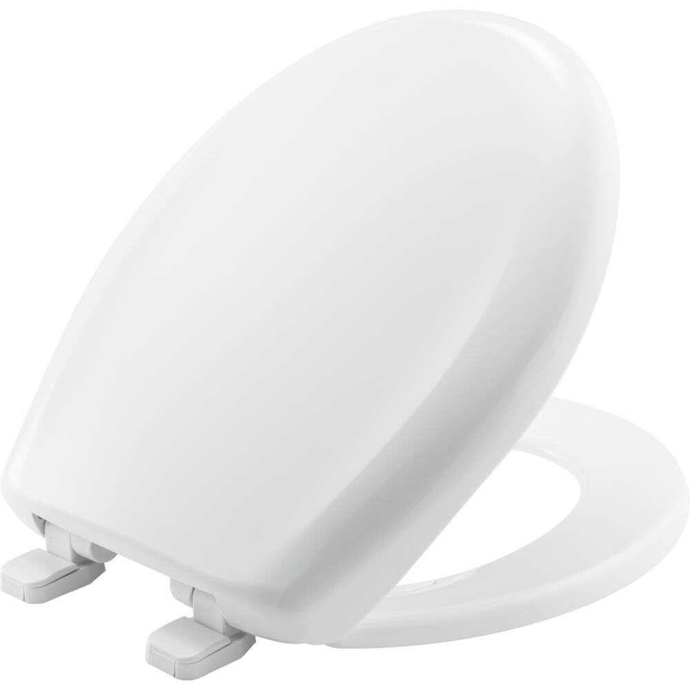 White Premier 793572 Extra Heavy-Duty Round Plastic Toilet Seat With Lid 