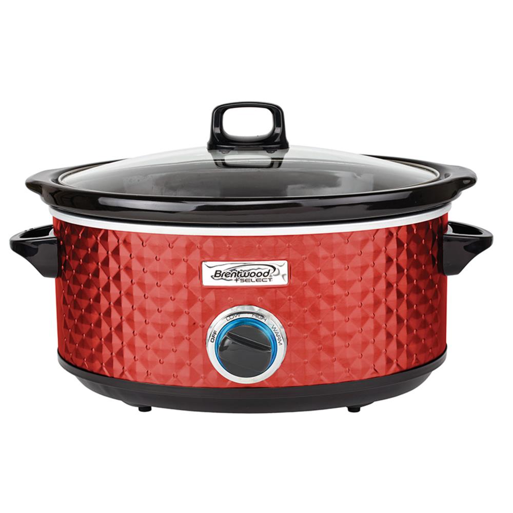 red crock pot 7 quart