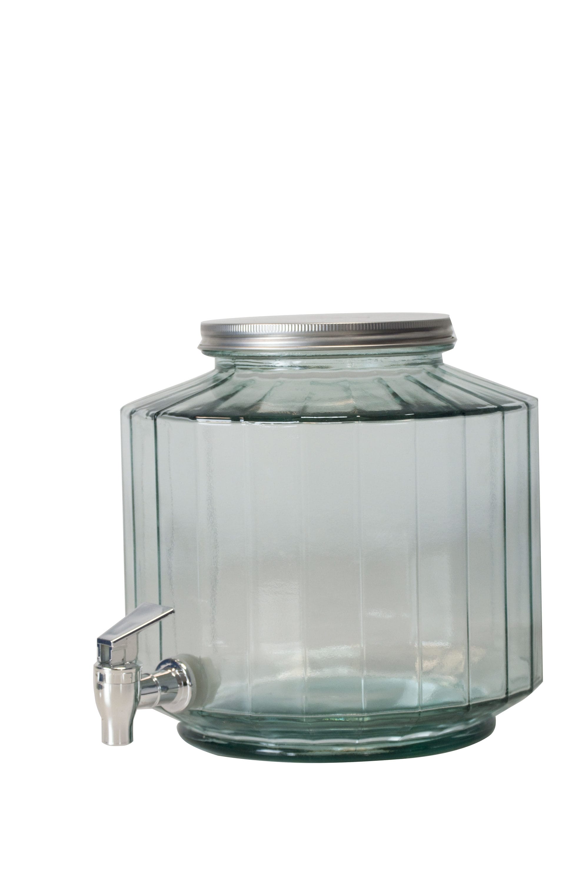 Beverage Dispenser Glass Jar Metal Stand 1.5 Gal Cold Drink Juice Tea Water New 