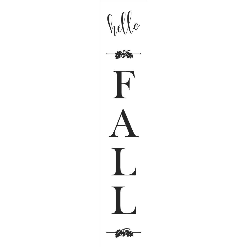 Hello Fall/ Stencil/ Vinyl Decal/ Wood Sign/ Wood Craft/ Home Decor/Farmhouse/fall
