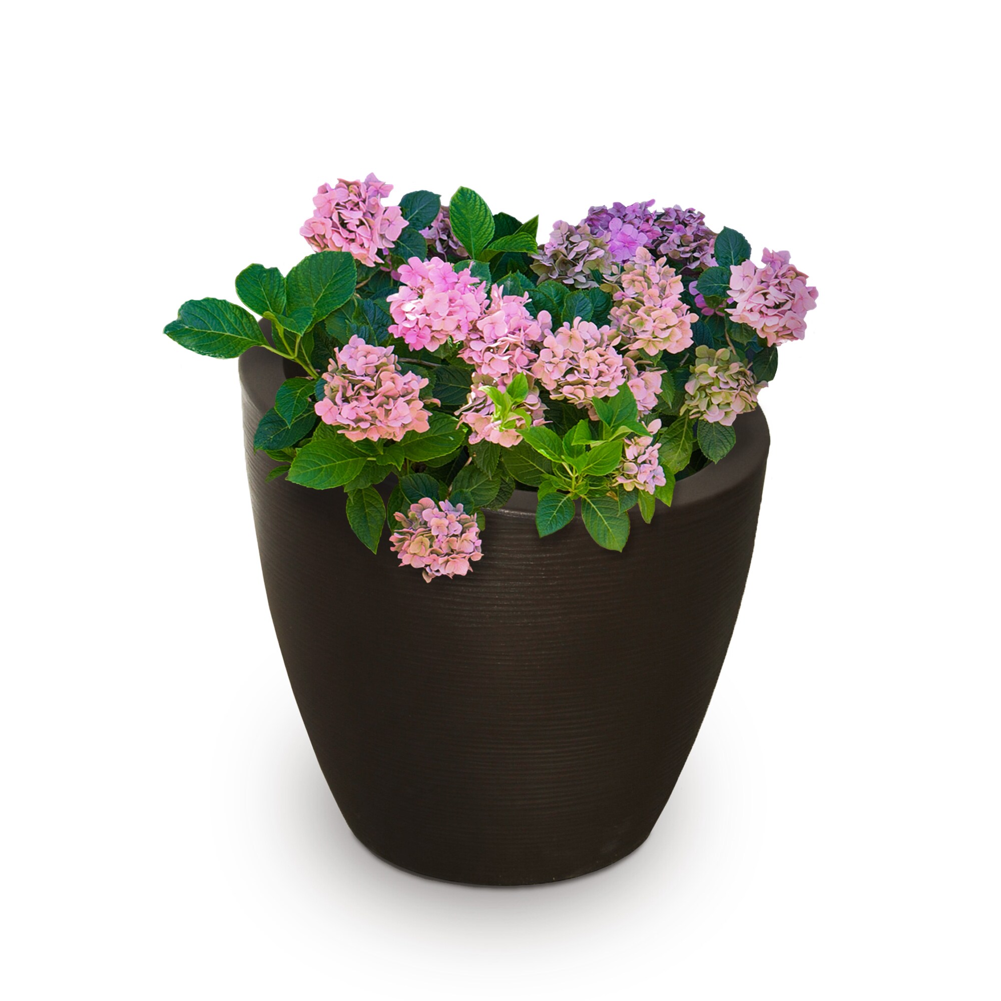 20" Vintage Natural Resin Indoor Outdoor Round Flower Herbs Planter Garden Pot 
