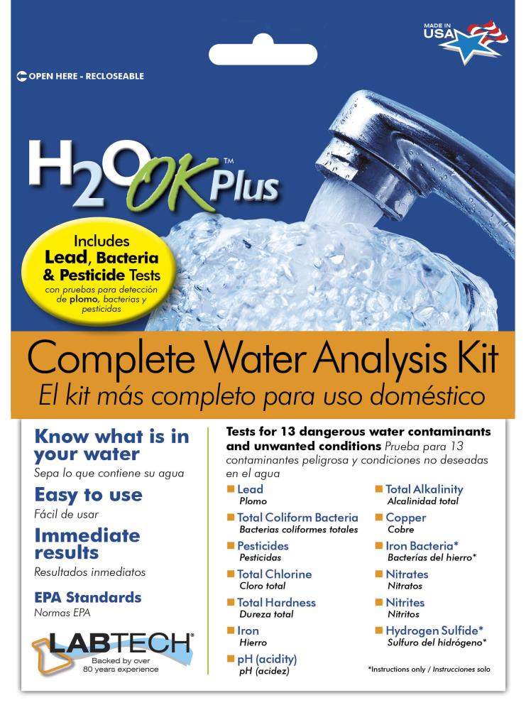 Great for Well Water 15 Parameters Including Lead & Pesticides Water Test Kit 
