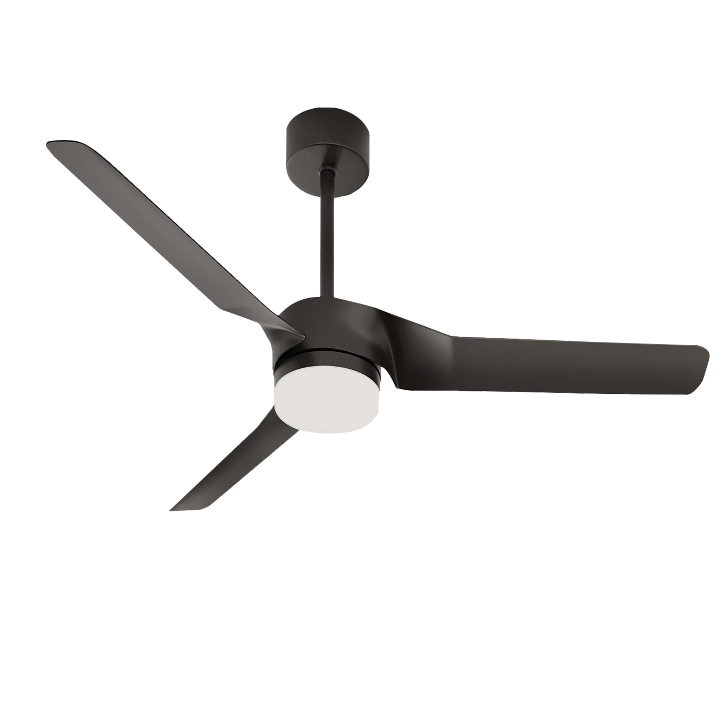 52inch Ceiling fan with Light and Remote 4 Blade 3 Level Summer Necessity Silver 