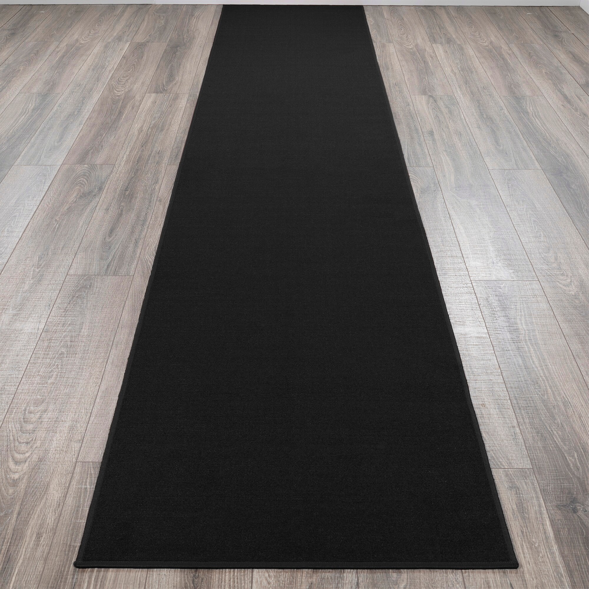 Details about   Ottomanson Ottohome Collection Solid Design Hallway Kitchen Runner Rug Black 