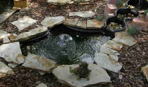 Details about   47" High Density Polyethylene Preformed Plant Fish Pond Waterfall UV stabilized 