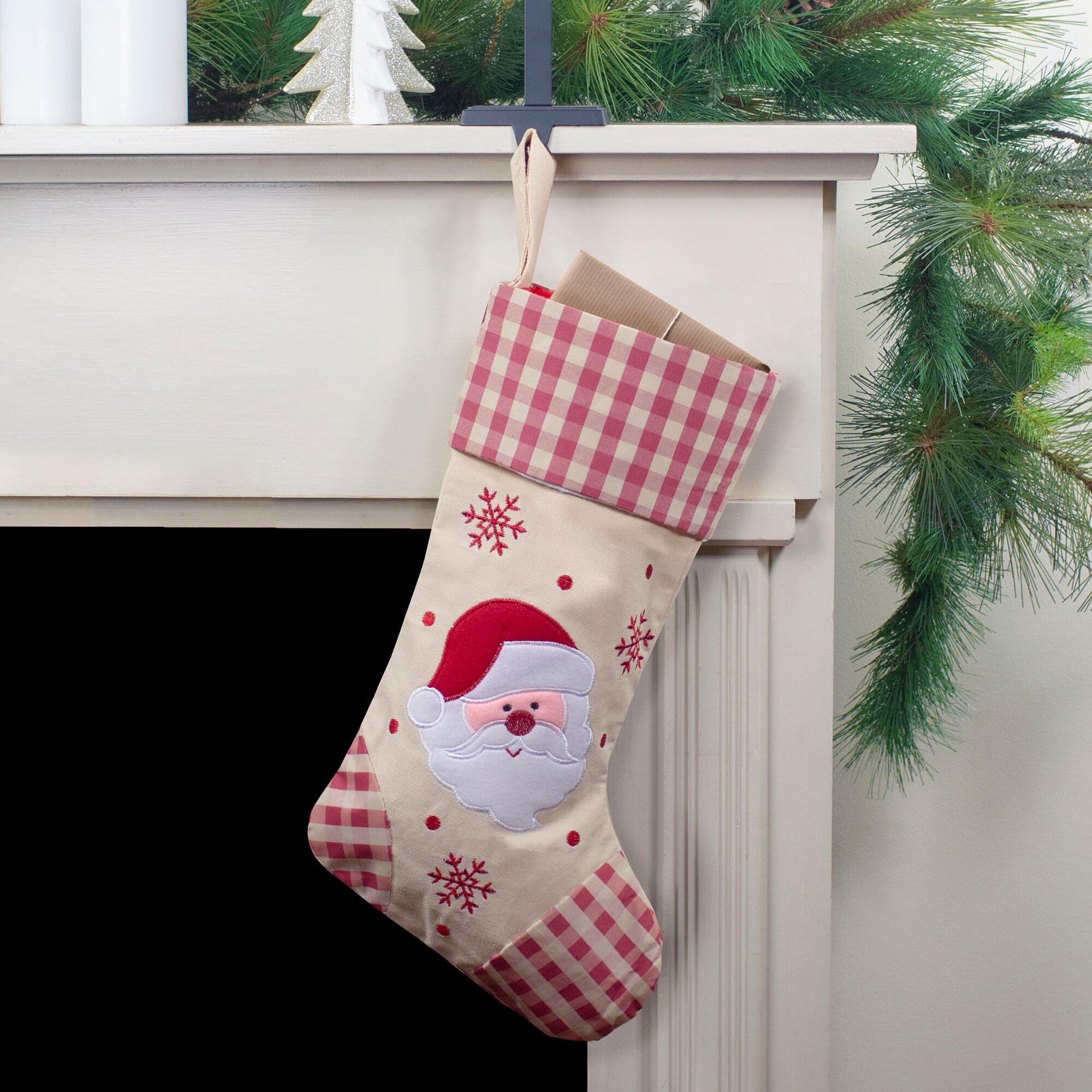 3 Pk 16.5" Embroidered Hanging Christmas Stocking Xmas Tree Decoration Kid Gift 