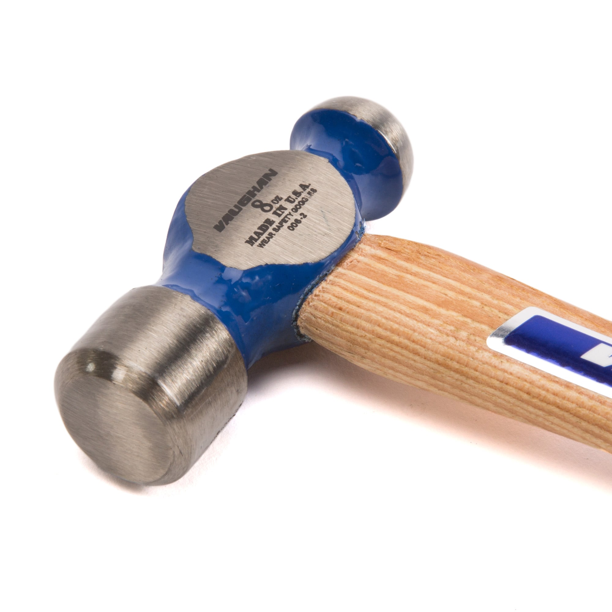 Details about   Solid Steel Ball-Peen Hammer with Nylon-vinyl Grip Double Tempered Head 8 oz 