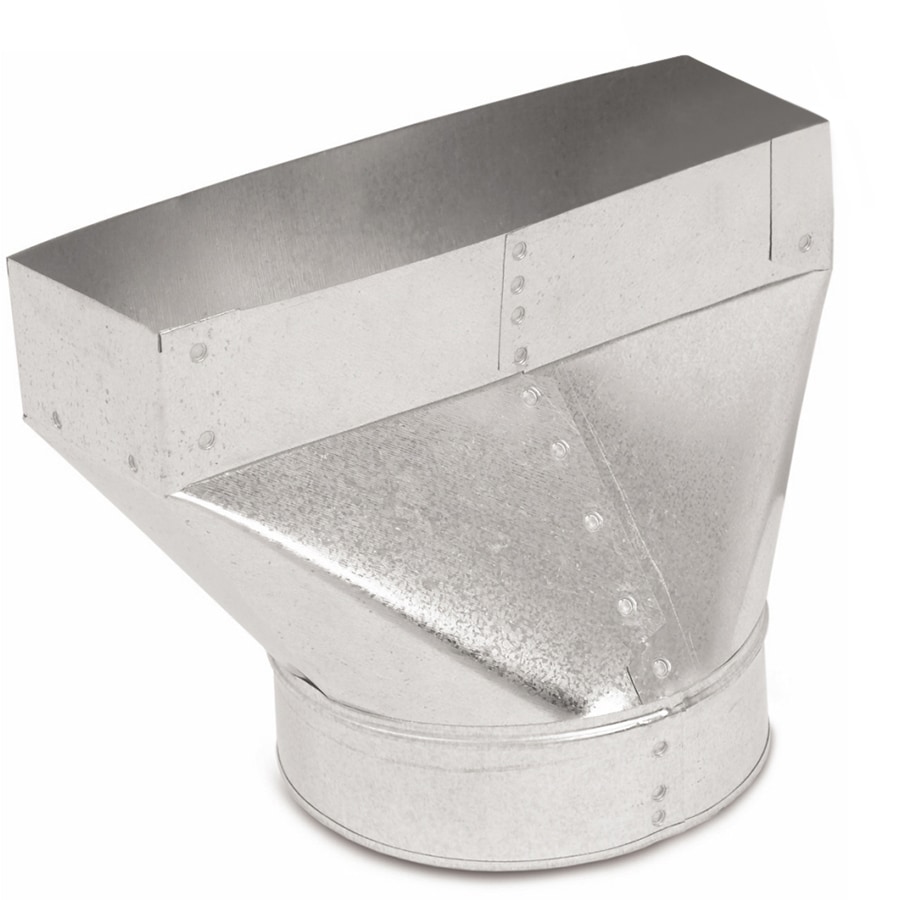 IMPERIAL 10-in x 3.25-in x 6-in Galvanized Steel Straight Stack Duct Boot 