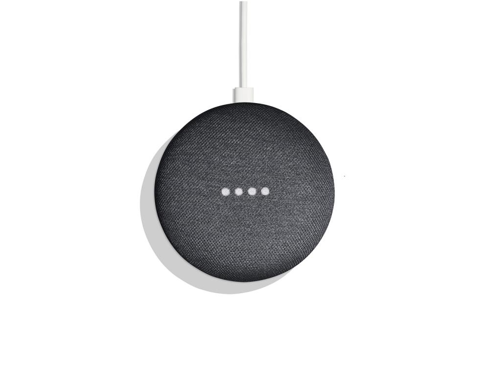 Google Home Mini by Google Assistant in Charcoal hands-free in any room 