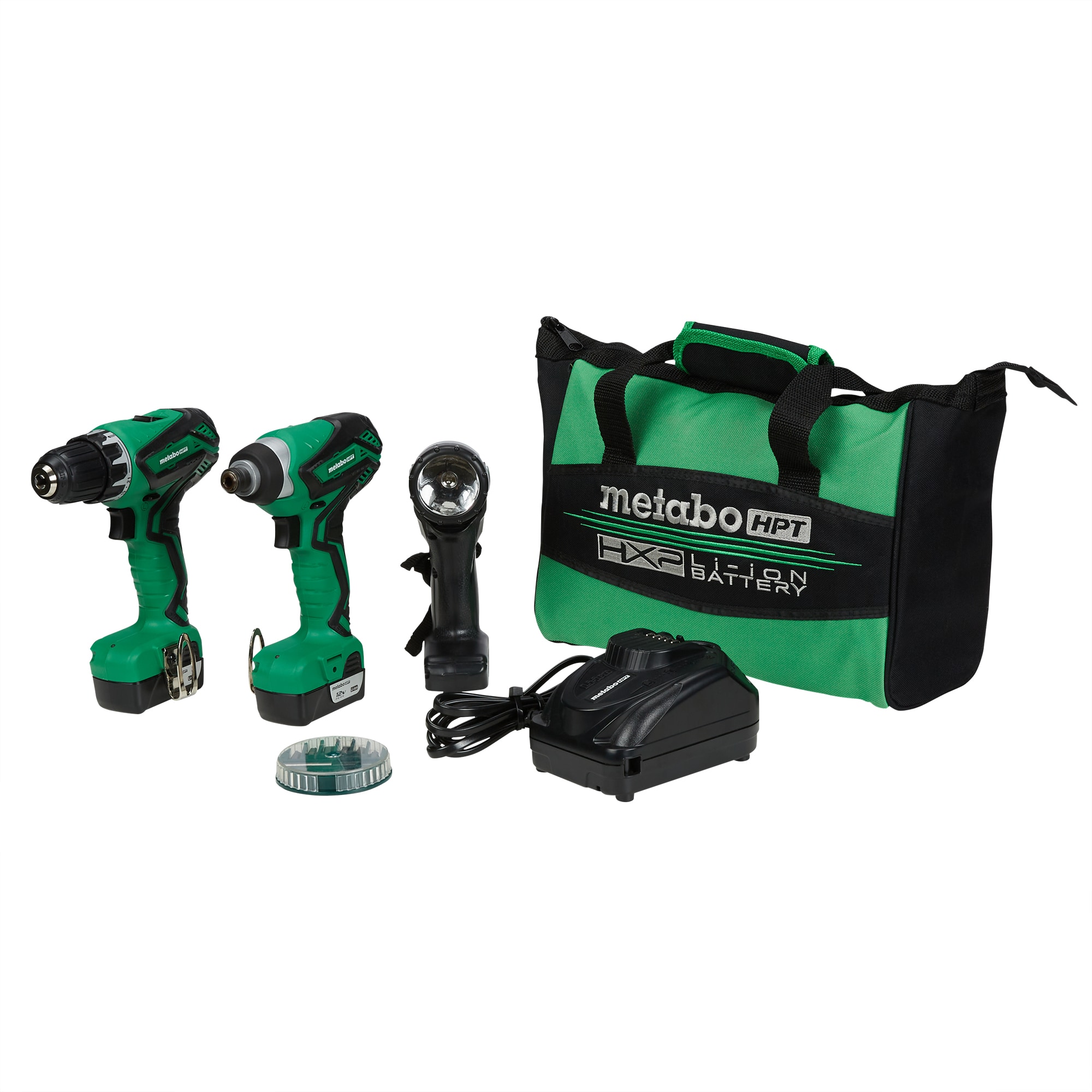 Metabo HPT 3-Tool 12-Volt Max Power Tool Combo Kit with Soft Case 