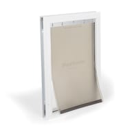 Aluminum Pet Door Large (71- 90-lb) White Aluminum Pet Door