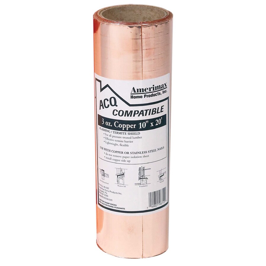 AMERIMAX HOME PRODUCTS 67314 14-Inch x10-Feet Copper Flashing 