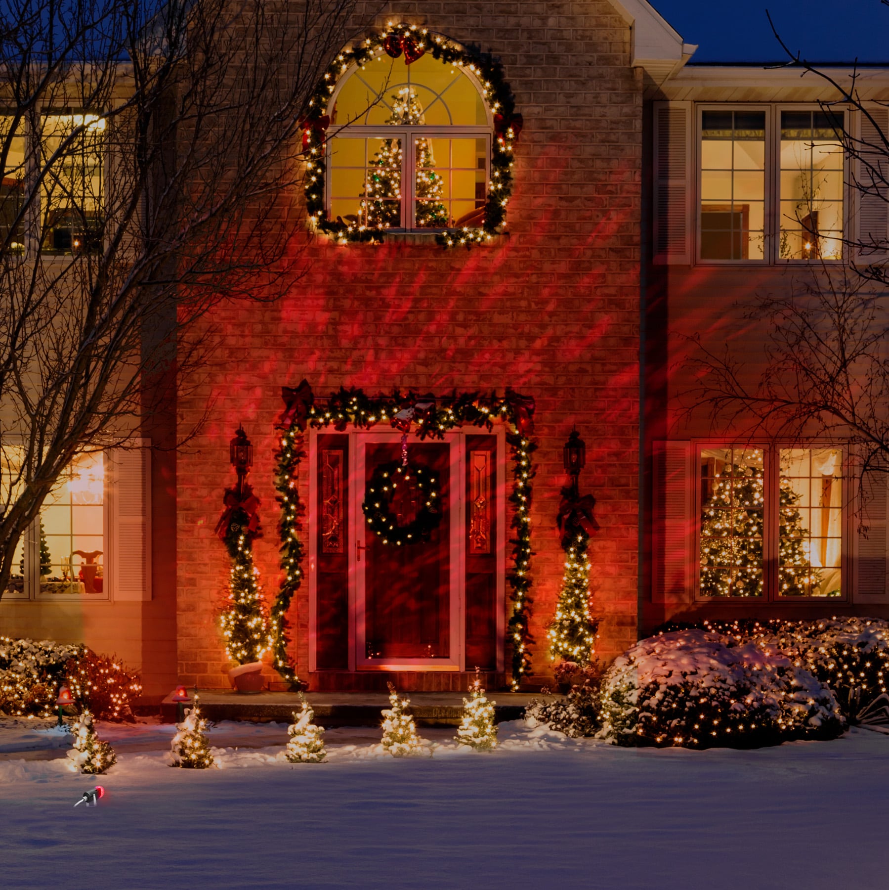 Christmas Decorations Outdoor Projector Lights Red Kaleidoscope Spotlight 