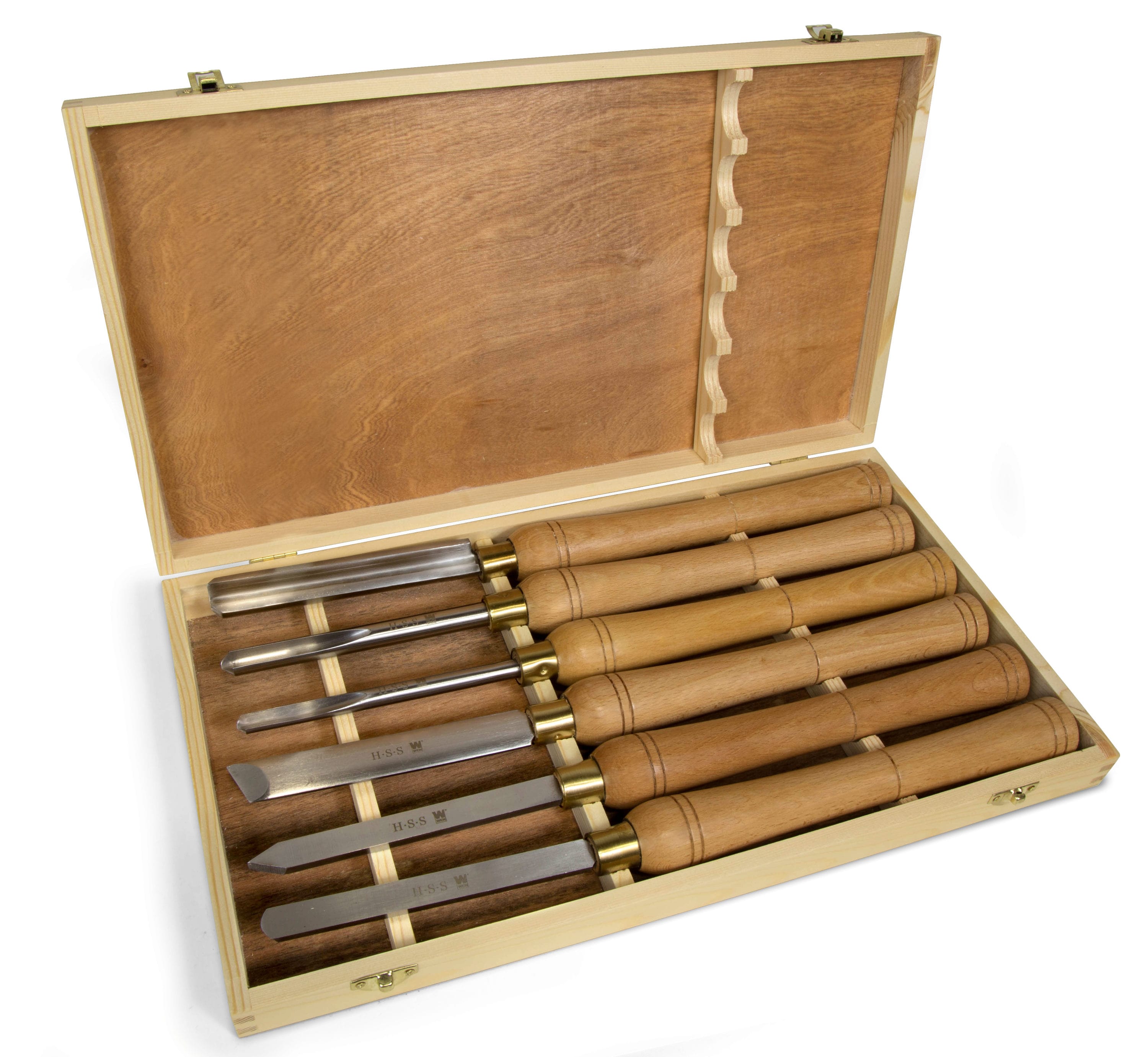 SET OF 6 STAINLESS PRECISION WOOD CARVING CHISELS TOOLS 