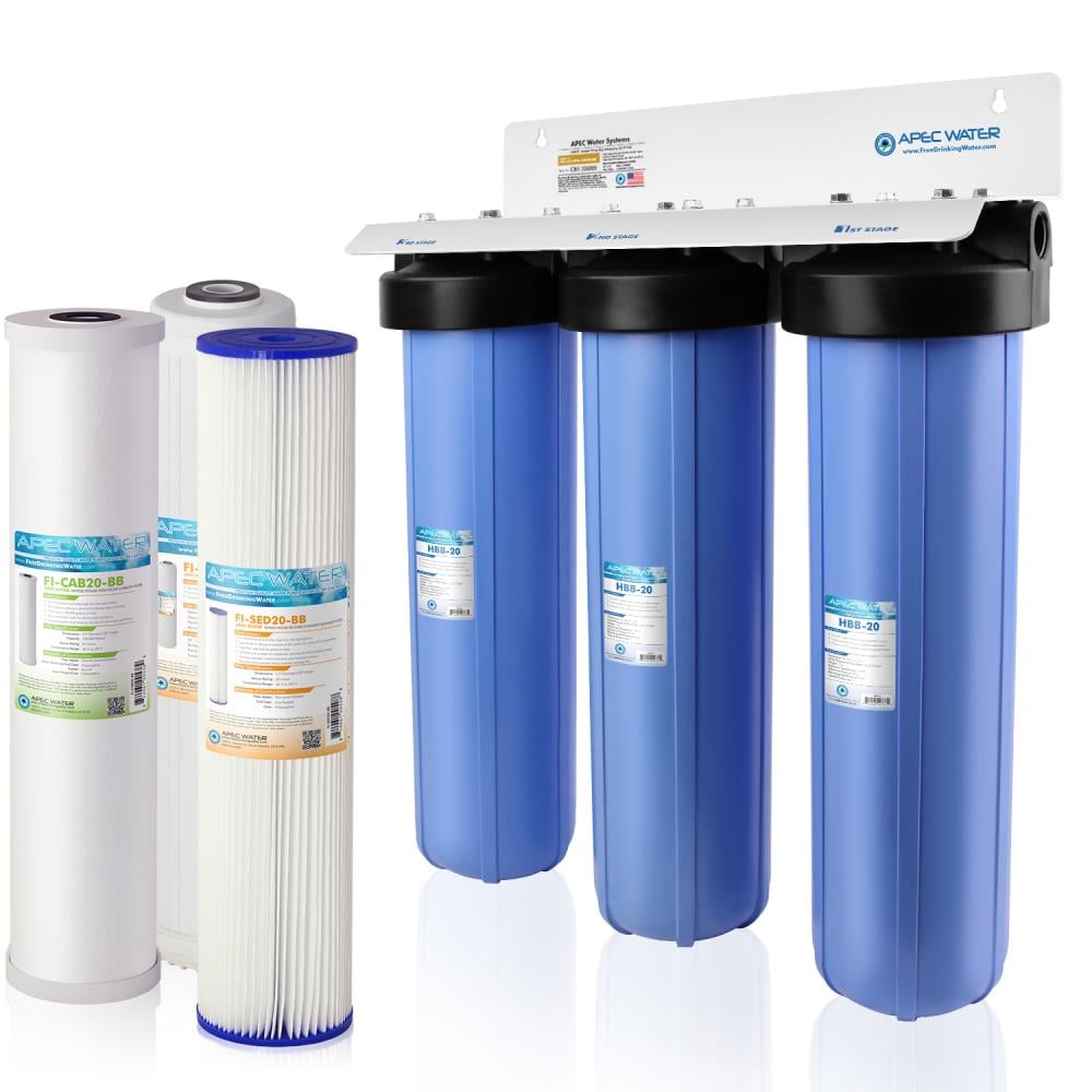 Brita 3-Stage 10" Big Blue Whole House Water Filter Housing Filtration System Cartridg 