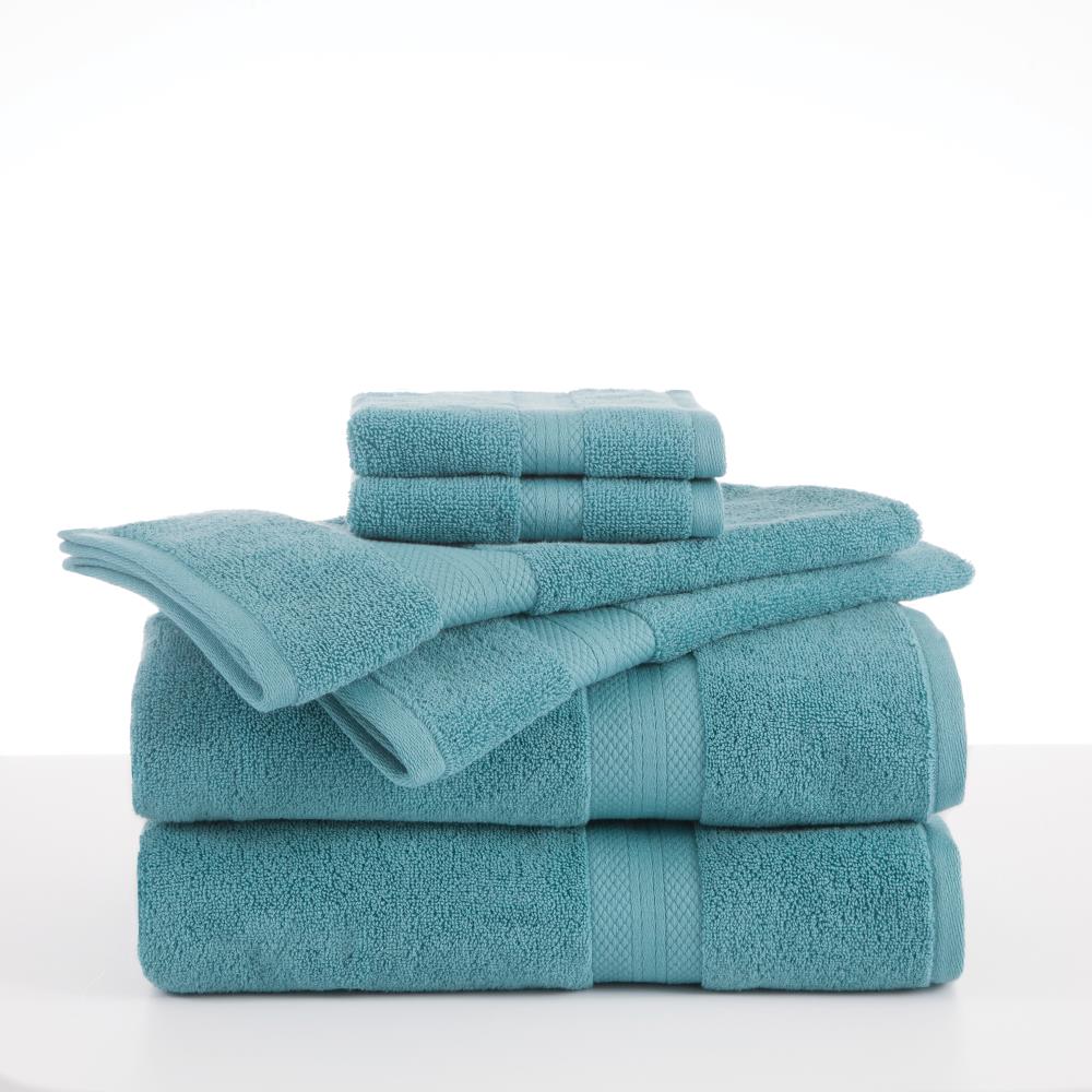 WestPoint Home Light Turquoise Cotton Bath Towel Set (Martex 