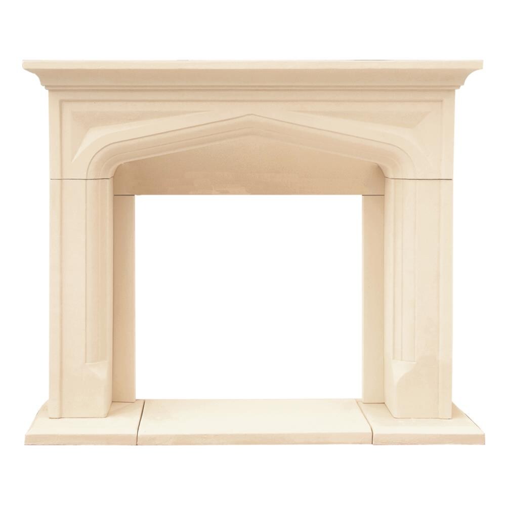 HISTORIC MANTELS W x 52-in H Ivory/Beige Traditional Fireplace Surround in the Fireplace Surrounds & Pilasters department at Lowes.com