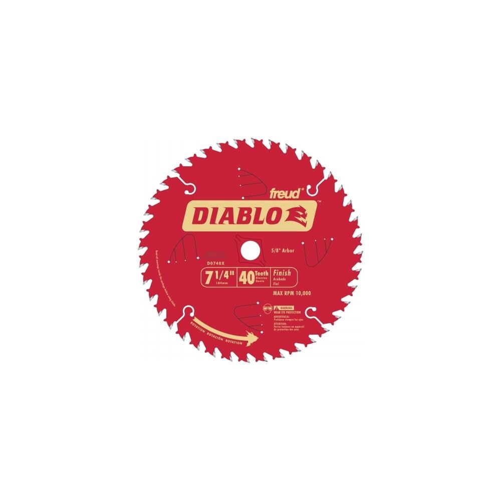 Freud Tools D0740X 7-1/4 40t Diablo Finish Work Table Saw Blade for sale online 