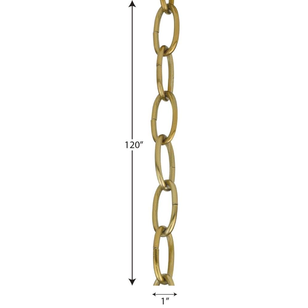 Brushed Nickel Progress Lighting P8757-09 10 Feet of 9 Gauge Chain Permits Installation of Chain-Hung Fixtures on High Ceilings with Maximum Fixture Weight of 50 Pounds