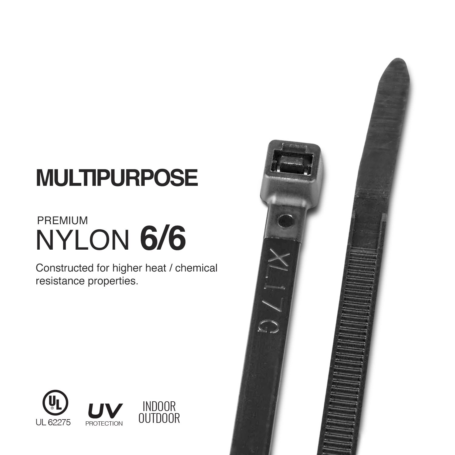 200 Pack 12" Black Zip Ties/Cable Ties Heavy Duty Nylon UV Resistant UL Scorpion 