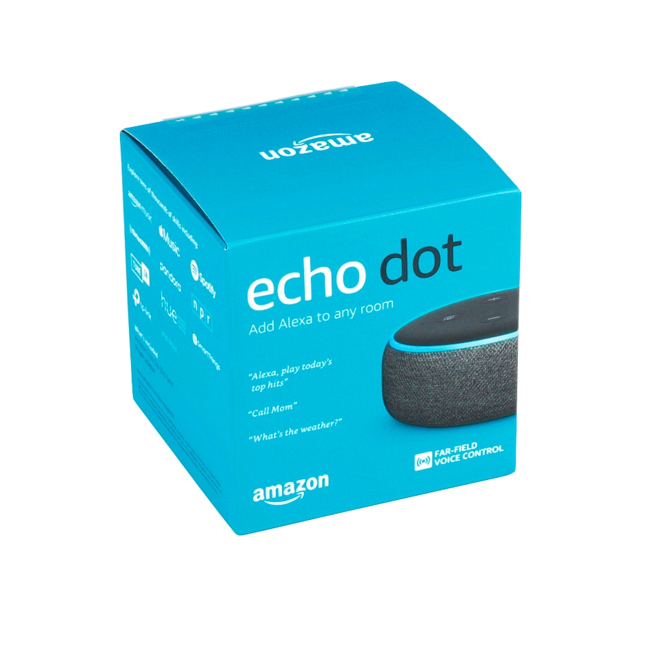 Amazon Echo Dot 3rd Generation w/ Alexa Voice Media Device Charcoal BRAND NEW! 
