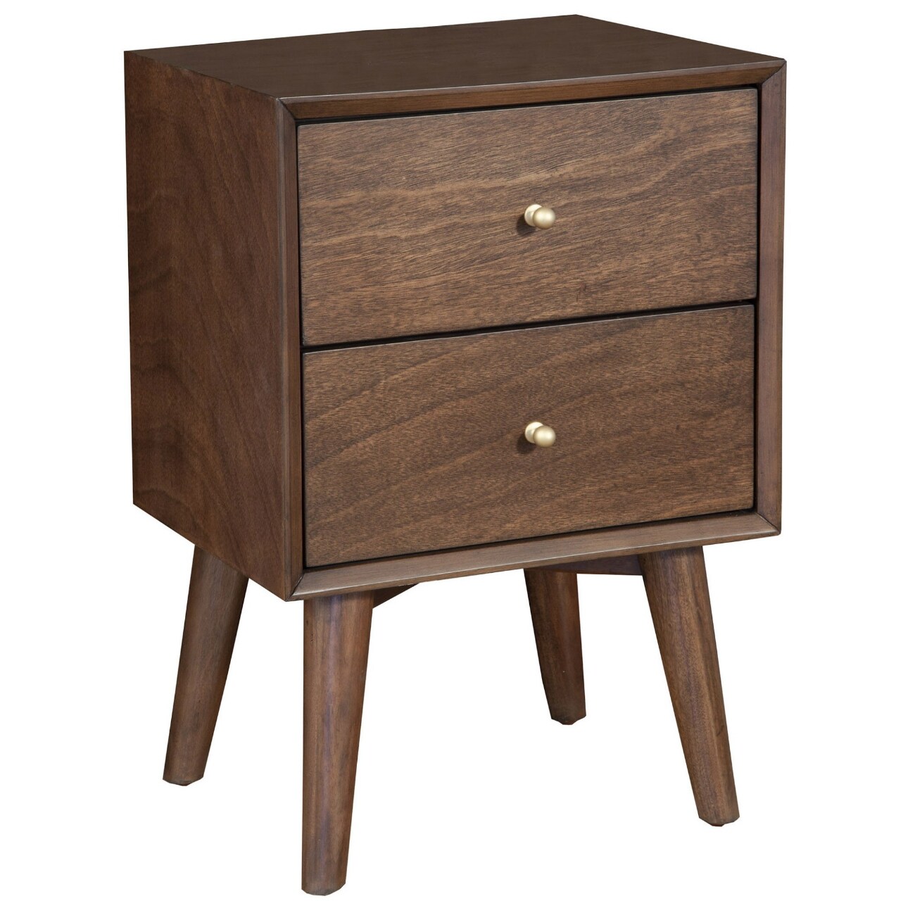 dark brown nightstand modern