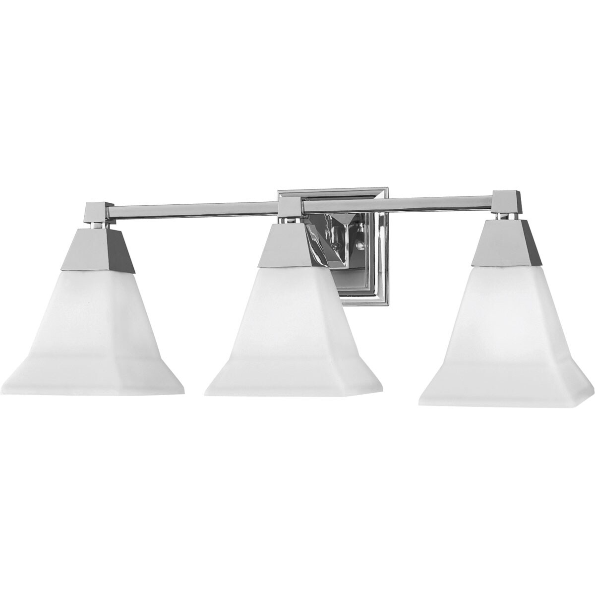 Progress Lighting Glenmont 3Light Chrome Transitional Vanity Light in