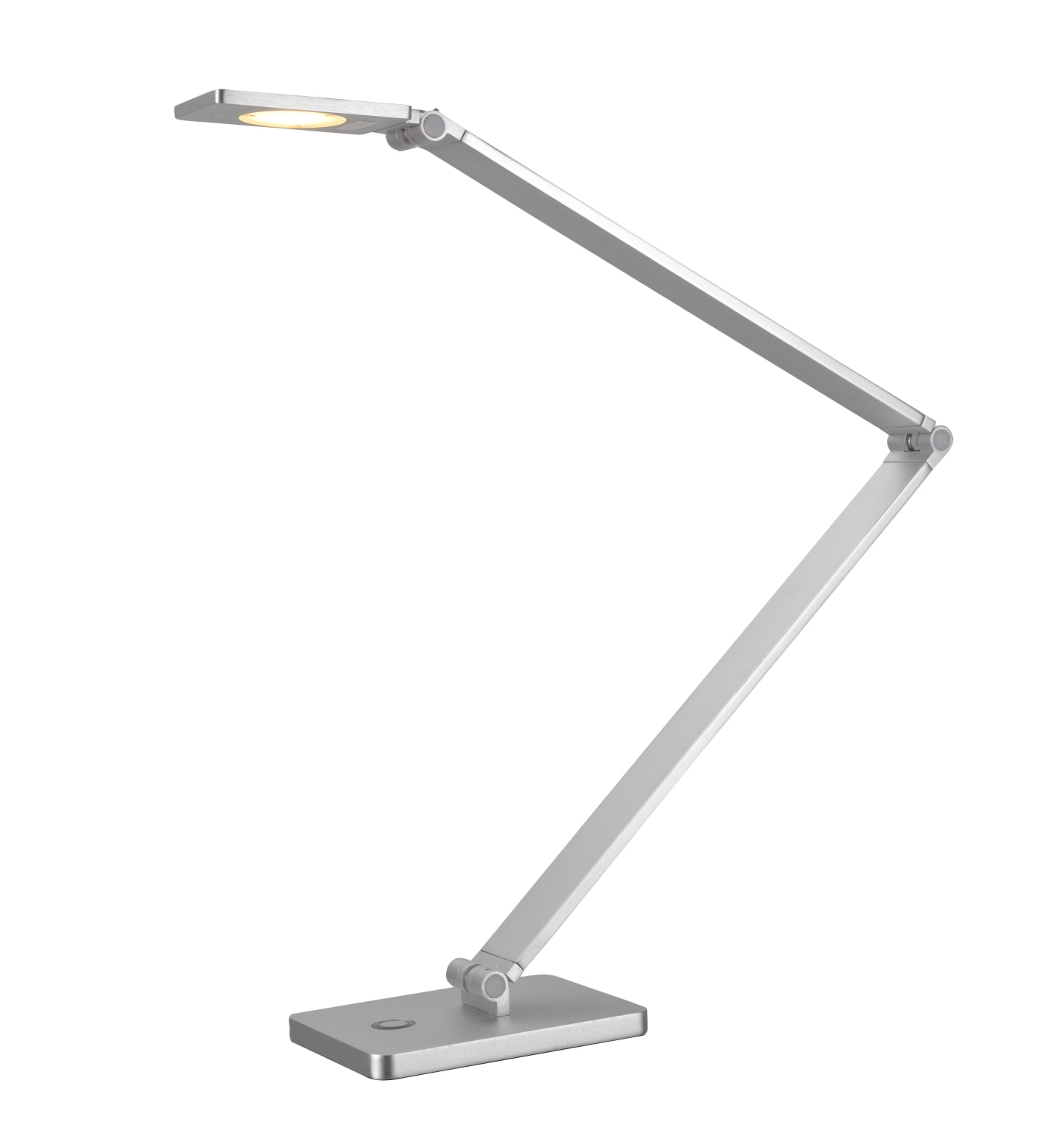Aspen Creative Corporation 25.5-in Anodized Aluminum Touch Desk Lamp with  Acrylic Shade
