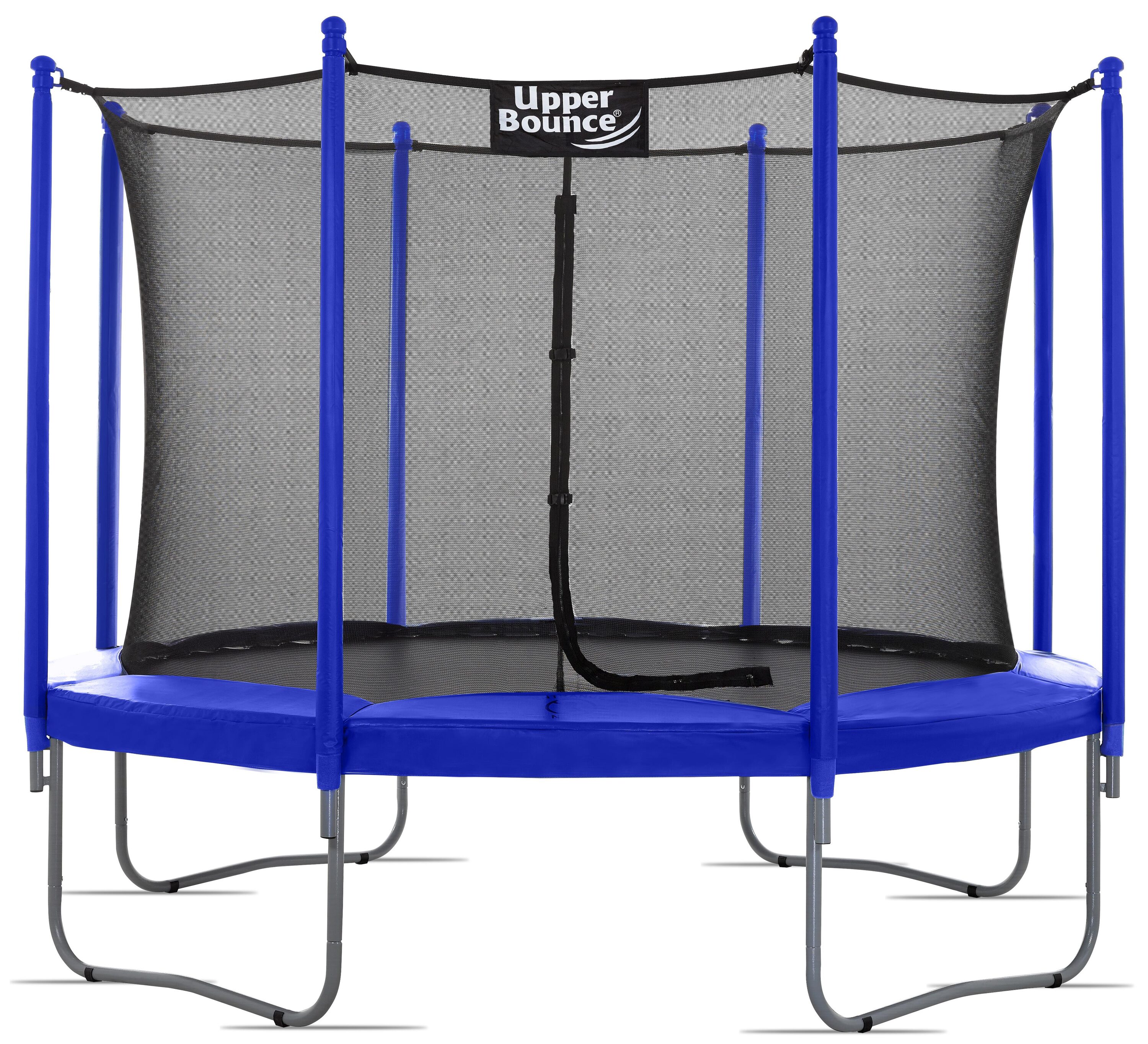 dart Depression detail UpperBounce Trampoline 10-ft Round Backyard in Blue in the Trampolines  department at Lowes.com